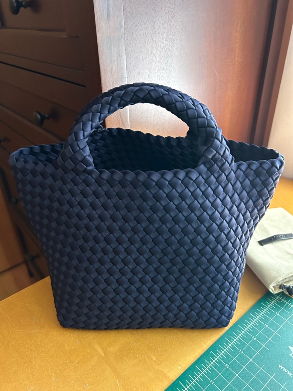 Neghedi St Barths Small Tote in Ink Blue - Picture 6 of 14